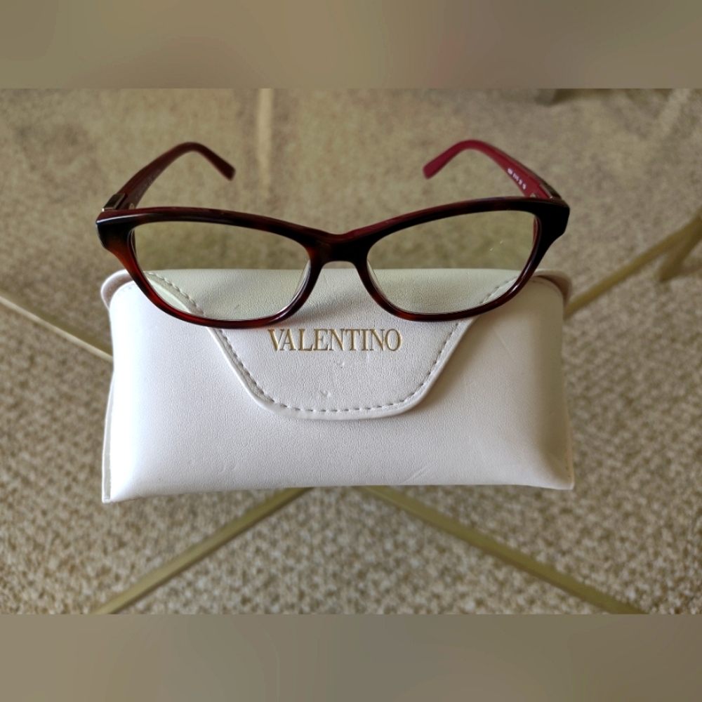 Valentino Women's Burgundy Glasses